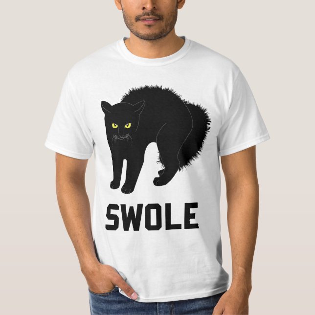 Camiseta O gato de Swole é gatinho Swole (Frente)
