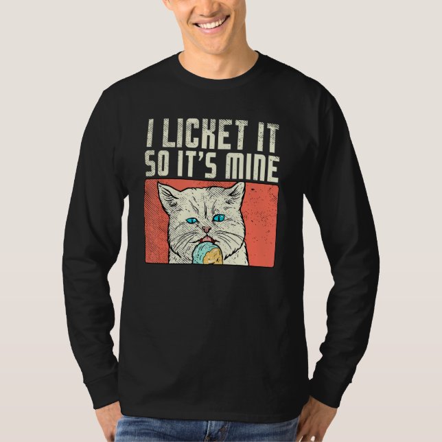 Camiseta O Gato Do Partido Sorvete Pajama Que Eu Lhe Licenc (Frente)