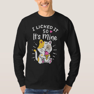 Camiseta O Gato Do Partido Sorvete Pajama Que Eu Lhe Licenc