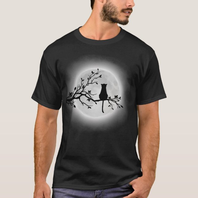 Camiseta O Gato E A Lua (Frente)