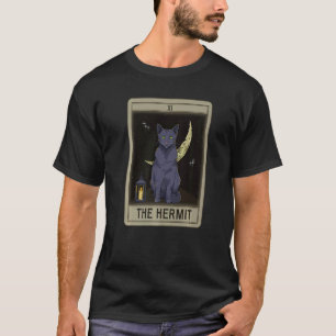 Camiseta O Gato Eremita Arcana Tarot Carta Mística Wicca