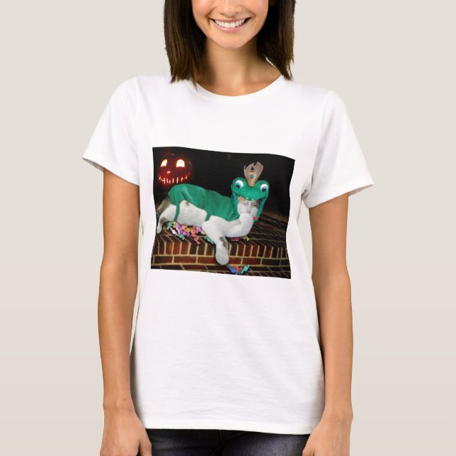 Camiseta O Gato Halloween está recebendo os bens! (Frente)