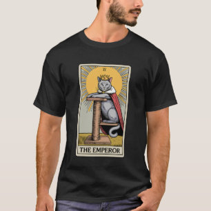 Camiseta O Gato Imperador Cartão Tarot Gato Amante Gato Eng