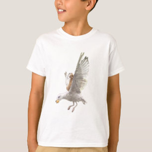 Camiseta O Gato Laranja e o Gaivota