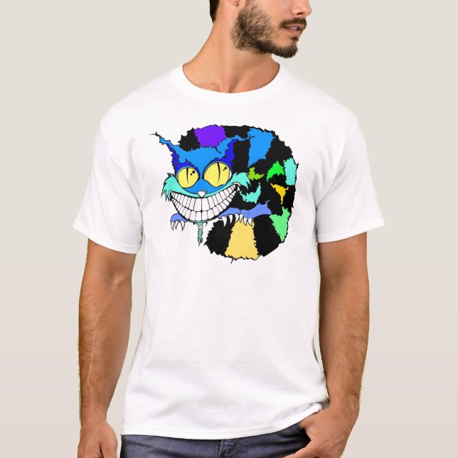 Camiseta O gato louco de Cheshire (Frente)