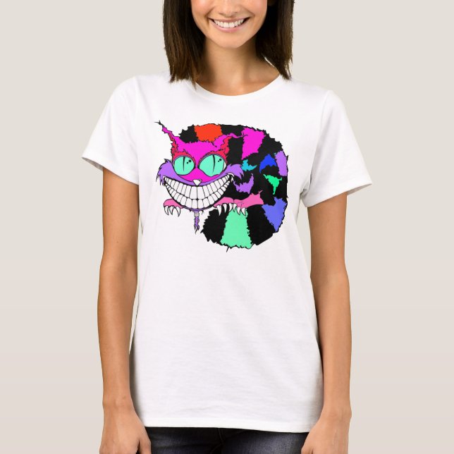 Camiseta O Gato Mad Cheshire (Frente)