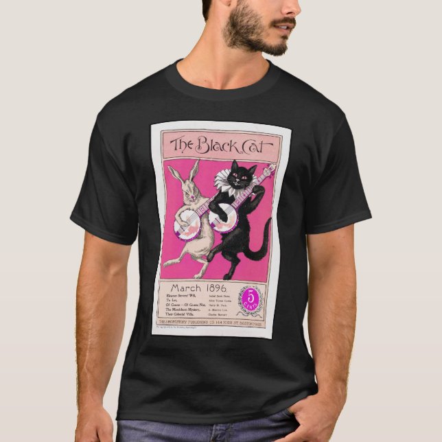 Camiseta O Gato Negro (Frente)