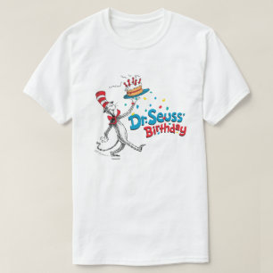 Camiseta O Gato no Chapéu  Aniversário do Dr. Seuss