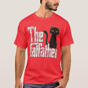 Camiseta O Gato Padrinho Gato Pai Máfia Bigodes Masculino P