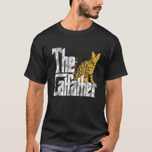 Camiseta O Gato Pai Gato Bengal Mafia Bigodes Mal