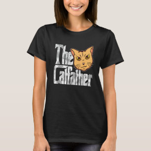 Camiseta O Gato Pai Gato Chefe Máfia Bigodes Masculino Papa