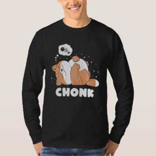 Camiseta O Gato Preguiçoso De Chonk Não Aprova Memória