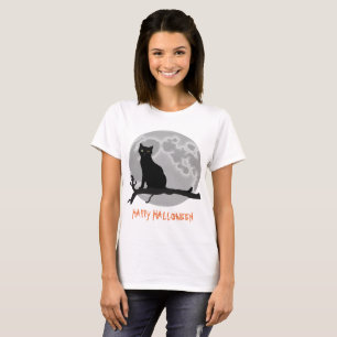 Camiseta O gato preto