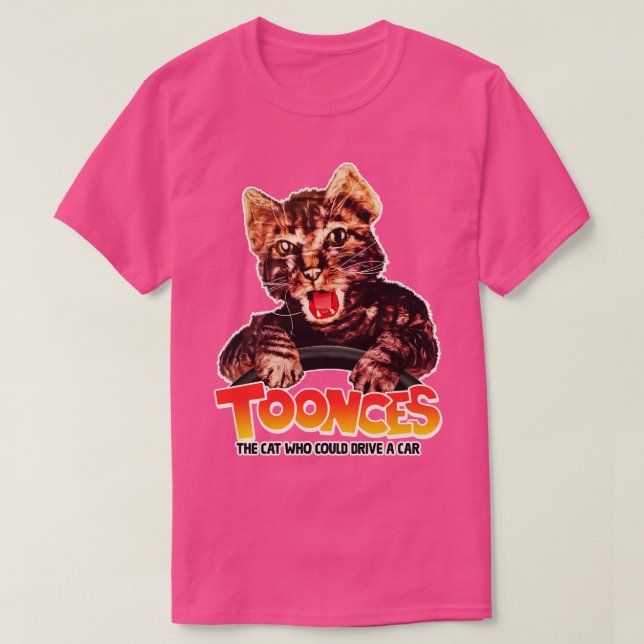 Camiseta O Gato Que Poderia Dirigir (Frente do Design)