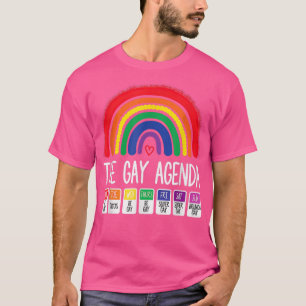 Camiseta O Gay Semanal Engraçado Orgulho LGBT Rainbow