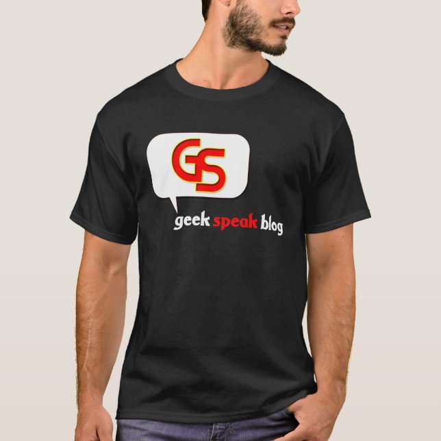Camiseta O geek fala-me a Blogue-Conversa Geeky! - luva (Frente)