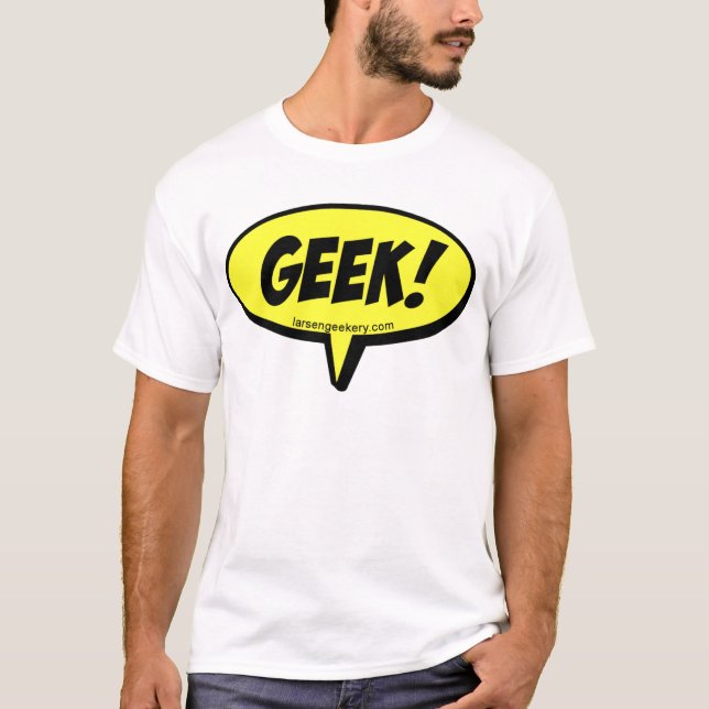 Camiseta O geek fala o t-shirt (Frente)