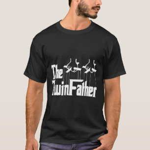 Camiseta O gêmeo padre engraçado de gêmeos, gordo do pai en
