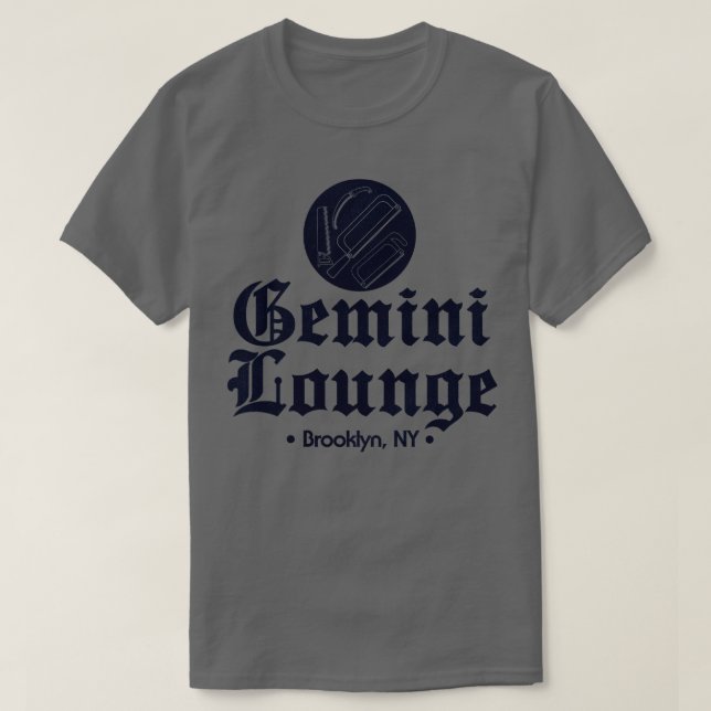 Camiseta O Gemini Lounge Mafia Club Brooklyn New York (Frente do Design)