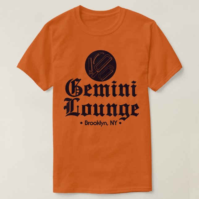 Camiseta O Gemini Lounge Mafia Club Brooklyn New York (Frente do Design)