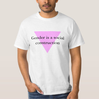 Camiseta O género é uma construção social