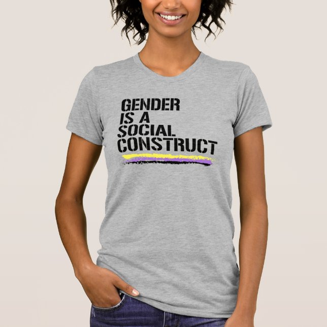 Camiseta O gênero é uma construção social (Frente)