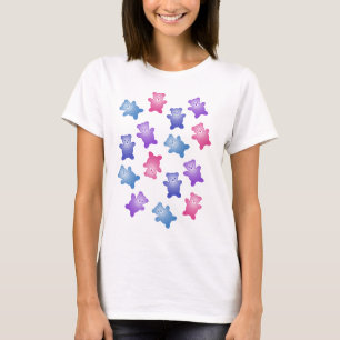 Camiseta O género engraçado de caída dos ursos de ursinh