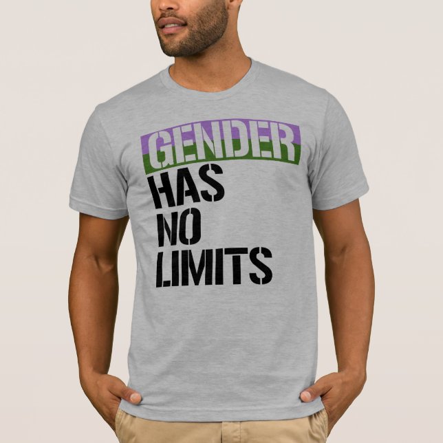 Camiseta - O género não tem nenhum limite - - direitos (Frente)