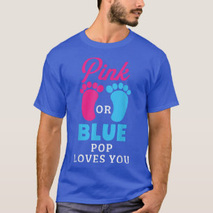 Camiseta O Gênero Reveal Rosa Ou Pop Azul Te Ama