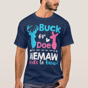 Camiseta O gênero revela o pau ou a pá.