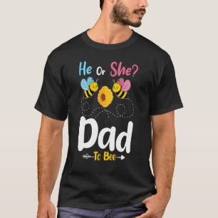 Camiseta O Gênero Revela Que Ele Ou Ela Pai Ser Anunciante