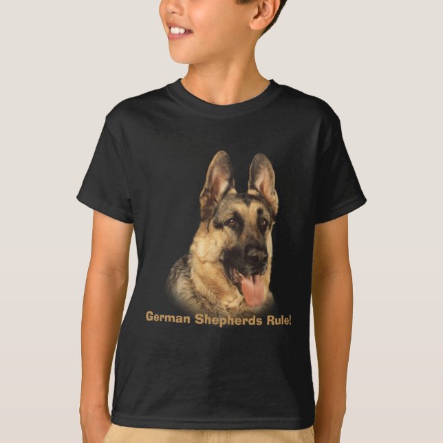 Camiseta O german shepherd caçoa o t-shirt unisex (Frente)