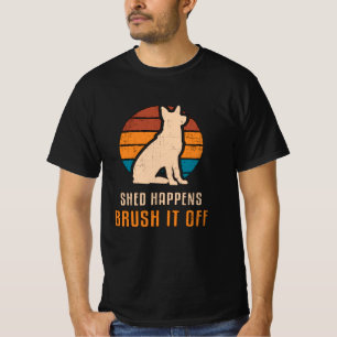 Camiseta O german shepherd Ocorre No Cachorro Vintage Engra
