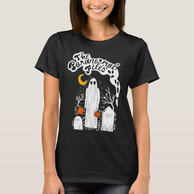 Camiseta O Ghost do Cemitério de Arquivos Paranormais (Frente)