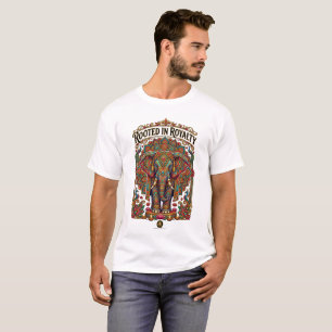 Camiseta O Gigante Gentil: Design Artístico de Elefante