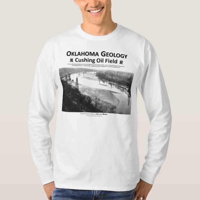 Camiseta O gigante petrolífero de Oklahoma - campo de (Frente)