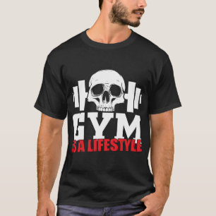 Camiseta o ginásio do crânio é um estilo de vida
