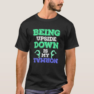 Camiseta O ginasta Infantil Que Está De Cabeça Para Baixo É