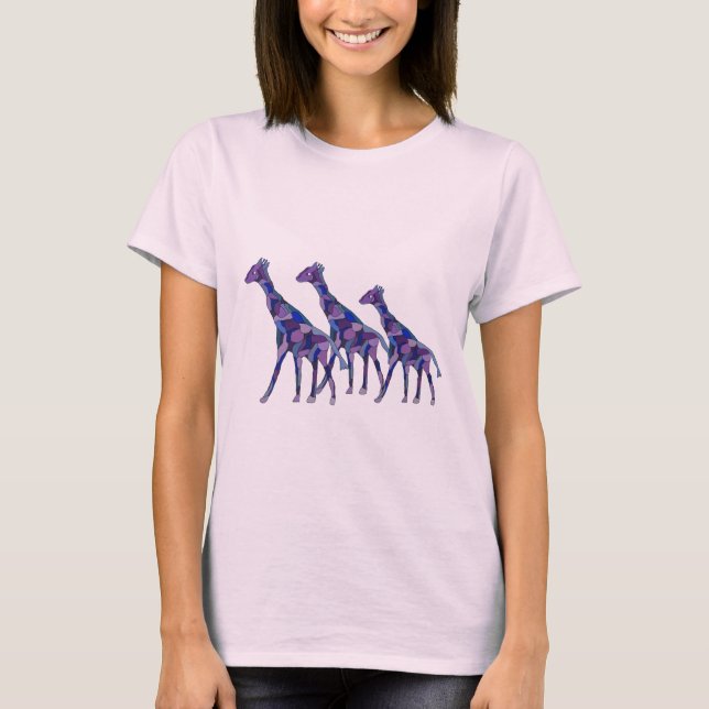 Camiseta O girafa roxo (Frente)