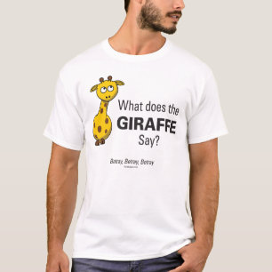 Camiseta O girafa trai o t-shirt básico dos homens