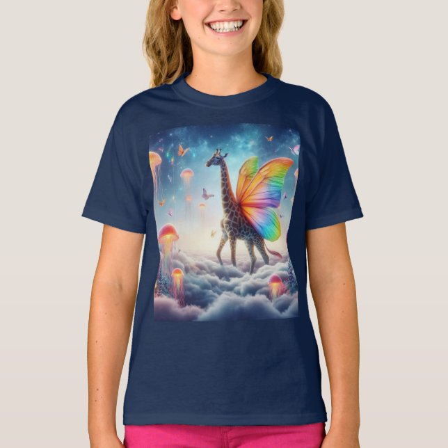 Camiseta O girafa voador (Frente)