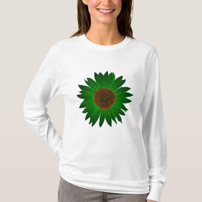 Camiseta O girassol verde - t-shirt (Frente)