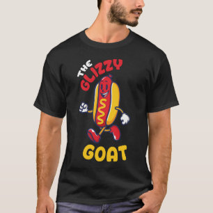 Camiseta O Glizzy Goat Cachorro-Quente Engraçado Piada Meme