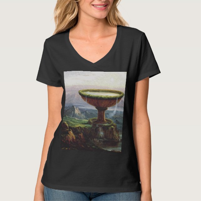 Camiseta O Globo de Titã por Thomas Cole (Frente)