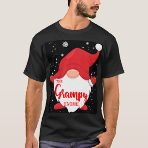 Camiseta O Gnome Grampy de Pijama de Natal da Família Combi