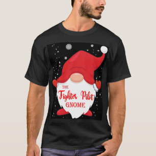 Camiseta O Gnome Piloto de Caça Correspondente ao Natal da