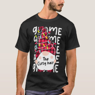 Camiseta O Gnomo de Cabelo Curly Correspondendo à festa de