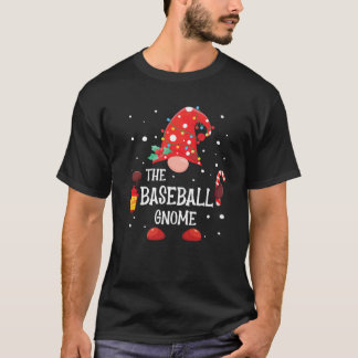 Camiseta O Gnomo de Natal da Família do Baseball Gnomo