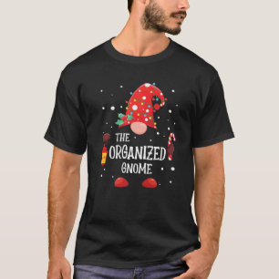 Camiseta O Gnomo de Natal da Família Organizado de Corresp