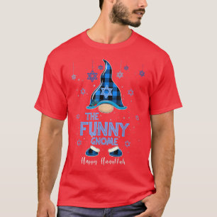 Camiseta O Gnomo Feliz Hanukkah dos Gnomos Judeus Engraçado